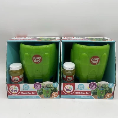 New Lot of 2 Play Day Super Bubble Jet Bubble Blower Fun Age3+ FreeS&H - Image 1 of 4