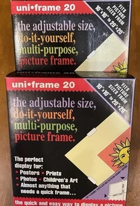 Menge 2 Uni•Rahmen 20 verstellbare Bilderrahmen-passt 10"x10" bis 20"x20" Zum Selbermachen Neu - Bild 1 von 7