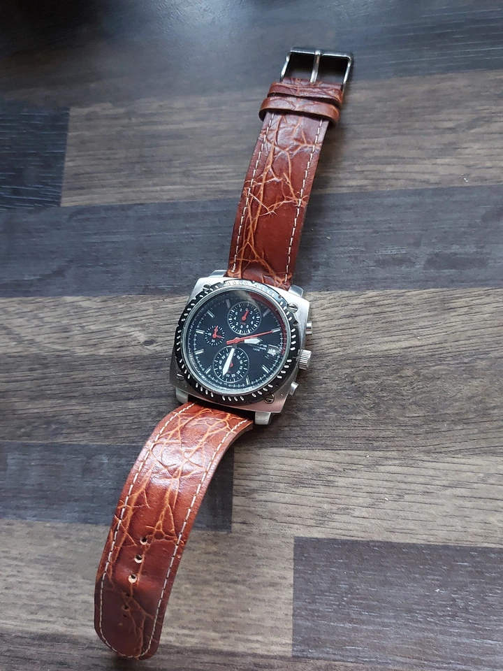 CRONÓGRAFO KAHUNA VINTAGE MUY GRANDE JAPÓN FUNCIONA - REPUESTOS REPARACIÓN Foto 1 de 4