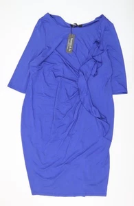 Scarlett & Jo Women's Blue Bodycon Dress, Size 28 - Picture 1 of 12