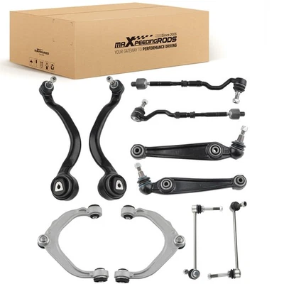Front Lower Upper Control Arms+Tie Rod End+Sway Bar Links Kit For BMW X5 E70 X6 - Image 1 of 4