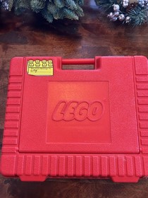 LEGO Vintage 1985 Red Plastic Carrying Case / Storage Case - Full of Legos -L@@k
