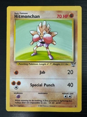 2002 Pokémon TCG | Best of Game Promo | Hitmonchan 2 | LP | JUMBO Oversize - Image 1 of 2
