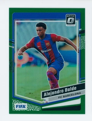 2023-24 Alejandro Balde Panini Donruss Optic FIFA Green FC Barcelona Card 4/5 - Image 1 of 3