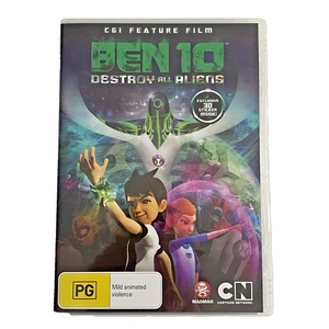 Ben 10 Destroy All Aliens Feature Film DVD Region 4 Cartoon Network w 3D Sticker - Picture 1 of 5