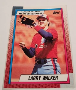 1990 Topps Debut '89 #133 Larry Walker Montreal Expos - Picture 1 of 2