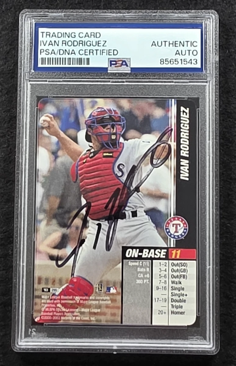 Ivan Rodriguez Autographed Baseball Trading Cards & Accessories