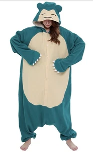 Pokemon SAZAC Snorlax Fleece Cosplay Costume Kigurumi Free Size Unisex - Picture 1 of 7