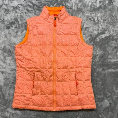 Marmot Vest Youth Large  Orange Quilted Duck Down Insulated Lightweight Puffer - Image 1 of 4