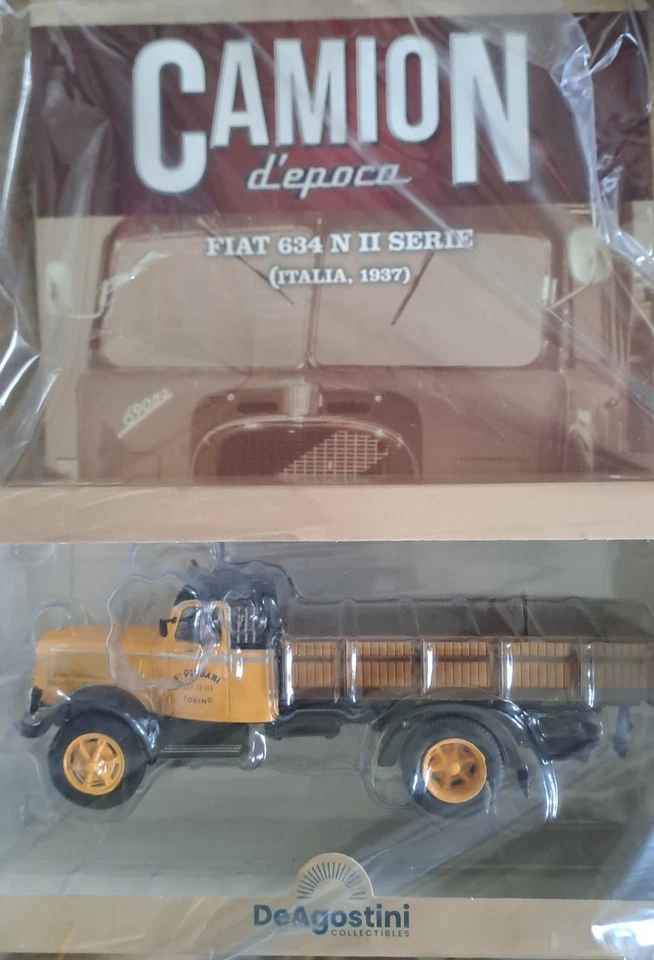 Fiat 634 N II SERIE 1937 PEYRANI Scala 1/43 Camion D'epoca De Agostini - Immagine 1 di 1