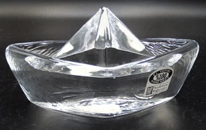 Pisapapeles de vidrio de pavo Pasabahce - ¿Velero o kayak? - 4 3/8" x 2" ¡EXCELENTE!! - Imagen 1 de 4