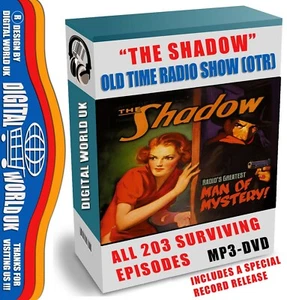 The Shadow Classic Old Time Radio Show OTR All 203 Surviving Episodes MP3 DVD - Picture 1 of 2