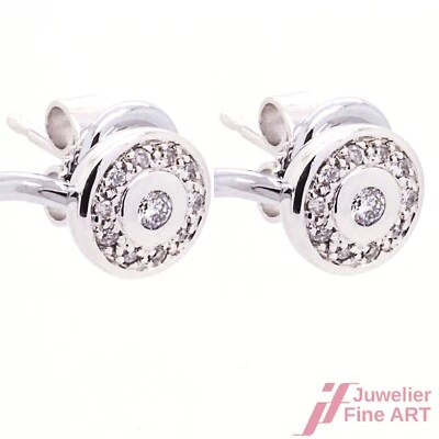 CHRIST Ohrstecker 585 Weißgold mit Diamanten - Bild 1 von 3