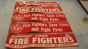Lote de 5 calcomanías adhesivas de 15' x 3 3/4" del Departamento de Bomberos de la IAF - Imagen 1 de 6