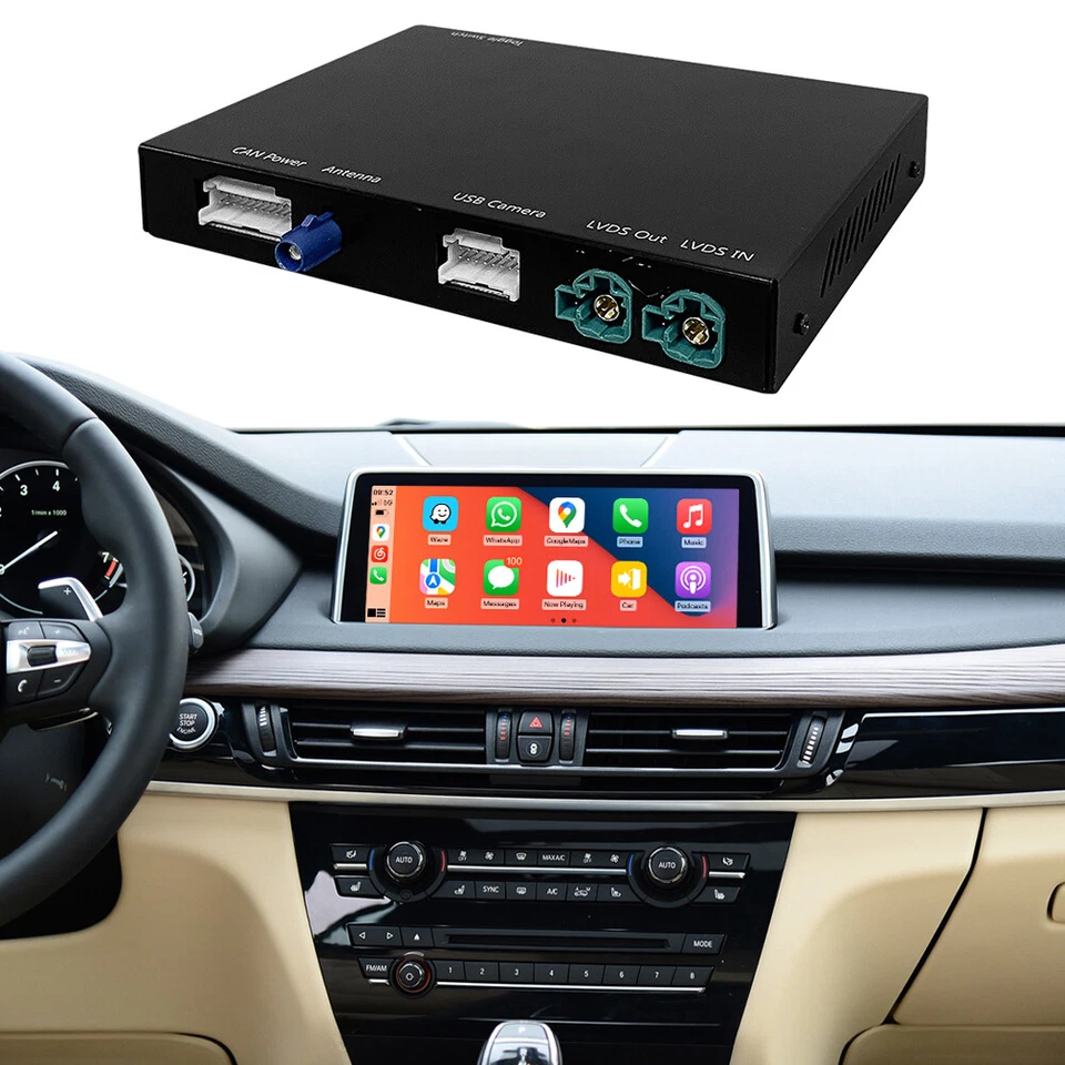 Para BMW X1 F48 X5 F15 F85 F16 F86 EVO Inalámbrico CarPlay Android Kit de Reequipamiento Automático Foto 1 de 4