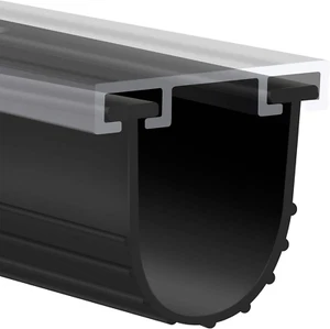 Garage Door U-Bottom Weather Stripping Kit Rubber Seal Strip Replacement, - Picture 1 of 12