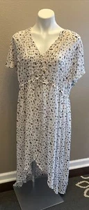 Torrid Sheer Open Front High-Low Floral Dress Cover Up - Picture 1 of 19
