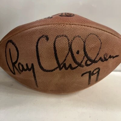MINI CASCO FIRMADO RAY CHILDRESS HOUSTON OILERS, 5X PROBOWL TRISTAR/COA Foto 1 de 3