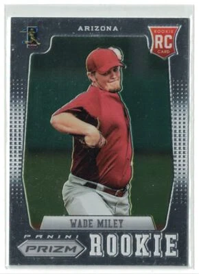 2012 Panini Prizm Baseball Card Wade Miley Rookie Arizona Diamondbacks #157 - Image 1 of 2