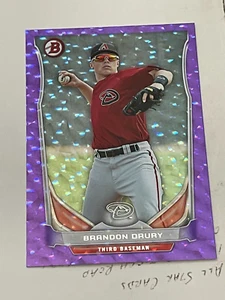 2014 Bowman Draft Top Prospects Purple Ice #TP77 Brandon Drury/99! - Picture 1 of 3