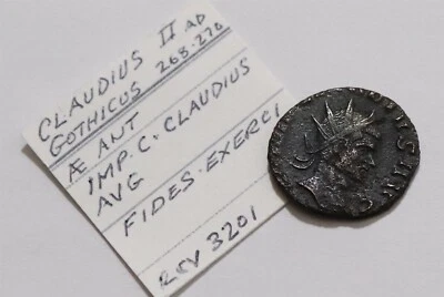 🧭 🇮🇹 ROMAN CLAUDIUS II Gothicus Antoninianus 269AD ROME RIC37 2.6Gr B78 #Z660 - Image 1 of 3