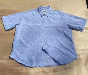 ETRO ESSERE Short Sleeve Regular Fit Tropical Button-Down Shirt Men Blue SIZE 43 - Picture 1 of 5