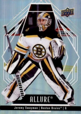 2022-23 Upper Deck Allure Hockey #93 Jeremy Swayman Boston Bruins - Image 1 of 2