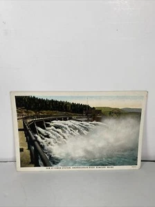 VTG Postcard Dam at Power Station, Androscoggin River, Rumford, Maine Posted - Picture 1 of 5