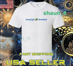 CAMISA NUEVA CAMISETA UNISEX LOGO AEROSVIT AIRLINES DIVERTIDA TALLA S A 5XL - Imagen 1 de 5