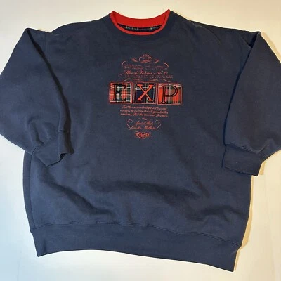 Sudadera Atlética Express EXP Años 90 De Colección Talla XS Grande Suelta Azul Preppy Foto 1 de 4
