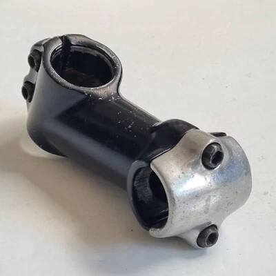 Alloy Handlebar Stem. 80mm, 1 1/8", 25.4mm Bars Black retro bike bicycle - Image 1 of 4
