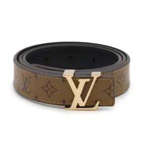 LOUIS VUITTON Belt Size 80 Monogram Reverse Canvas Brown M0296 - Imagen 1 de 14