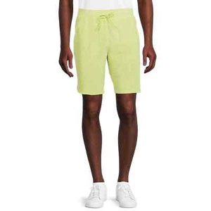 Pantaloncini corti uomo grandi tessuto traspirante limone lime taglia 3X NUOVI - Foto 1 di 1