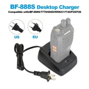 Baofeng BF-888S Walkie Talkie Ładowarka biurkowa - AC 100-240V, wtyczka amerykańska / eu - Zdjęcie 1 z 11