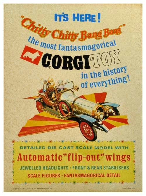 Corgi Toys 266 Chitty Chitty Bang Bang Poster Advert Sign Leaflet A1/A2/A3/A4