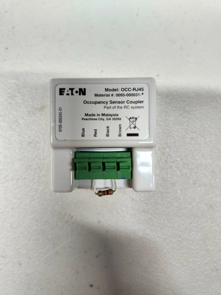 EATON/COOPER GREENGATE OCC-RJ45 ROOM CONTROLLER RC OCCUPANCY SENSOR COUPLER - Image 1 of 1