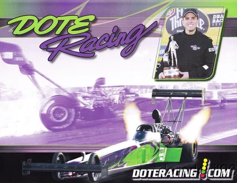 2012 Larry Dixon Dote Racing Top Fuel NHRA postcard Cover