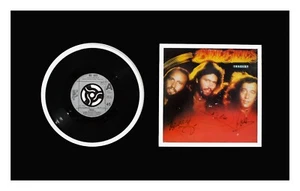 Bee Gees Autograph Record Cover Museum Framed Ready for Display - Picture 1 of 3