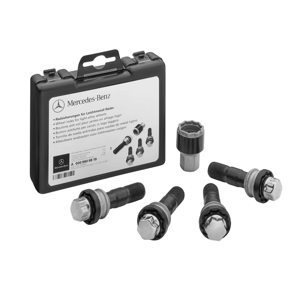 Mercedes Benz Originale Bulloni Ruota Antifurto Set M15x1, 25x44 - C 167 Gle Co - Immagine 1 di 1