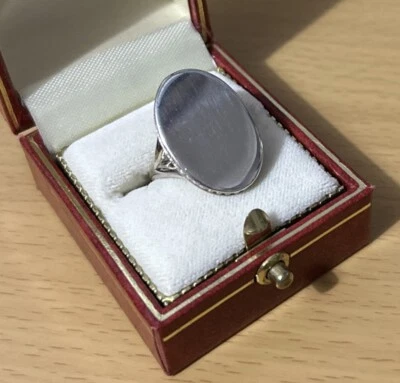 Links Of London 925 Silver Statement Modernist Oval Ring Size L / Hallmarked - Image 1 of 4
