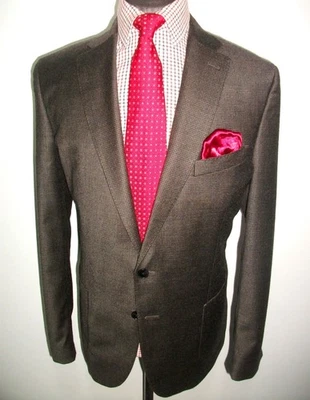 M&S HOUNDSTOOTH TWEED WOOL CHECK Hacking Norfolk JACKET BLAZER 44 Sports COAT - Image 1 of 4