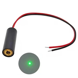 520nm 0,5mW~10mW Grünes Glas Linse intern Verstellbarer Fokus Punkt Laser Modul - Picture 1 of 7