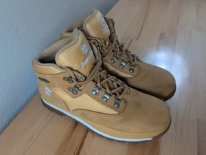 Timberland Boots Size Youth 5 Brown High Top Nubock Leather  - Picture 1 of 7