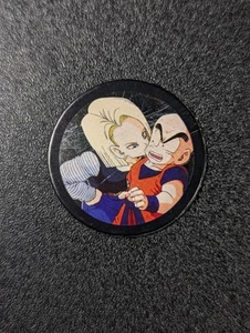 Android 18 y Krilin Vintage Dragon Ball Z Mini Menko Foil Chip Tarjeta - Imagen 1 de 4