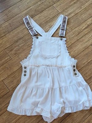 EE:Some Los Angeles  Large Ivory Overall Shorts - Image 1 of 4