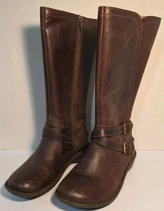 Botas de montar UGG Rosen de cuero para mujer talla 9 marrón espresso, caja original - Imagen 1 de 17