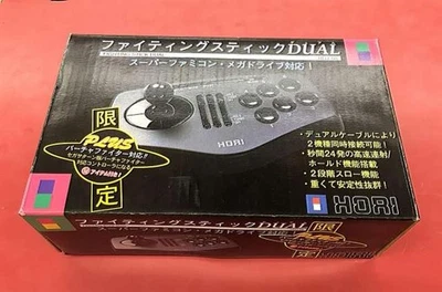 HORI Fighting Stick Dual HDJ-08 Super Famicom Mega Drive Saturn Cable Limited - Image 1 of 4