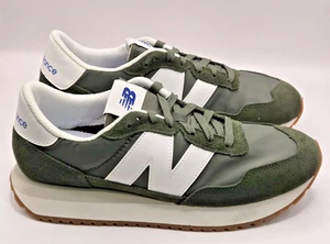 New Balance 237 Sneakers Uomo Verde Bianco MS237CO Taglia 8,5 Stile Classico Retrò - Foto 1 di 10