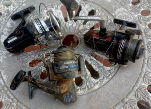 Jarvis Walker & Daiwa Spinning Fishing Reels Vintage x 3-Used Lot- For Restoring - Picture 1 of 6