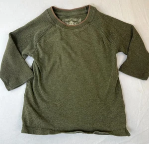 Baby Gap Kleinkind Jungen grün Thermo Waffel Strick Langarmshirt Größe 2 Jahre - Bild 1 von 2